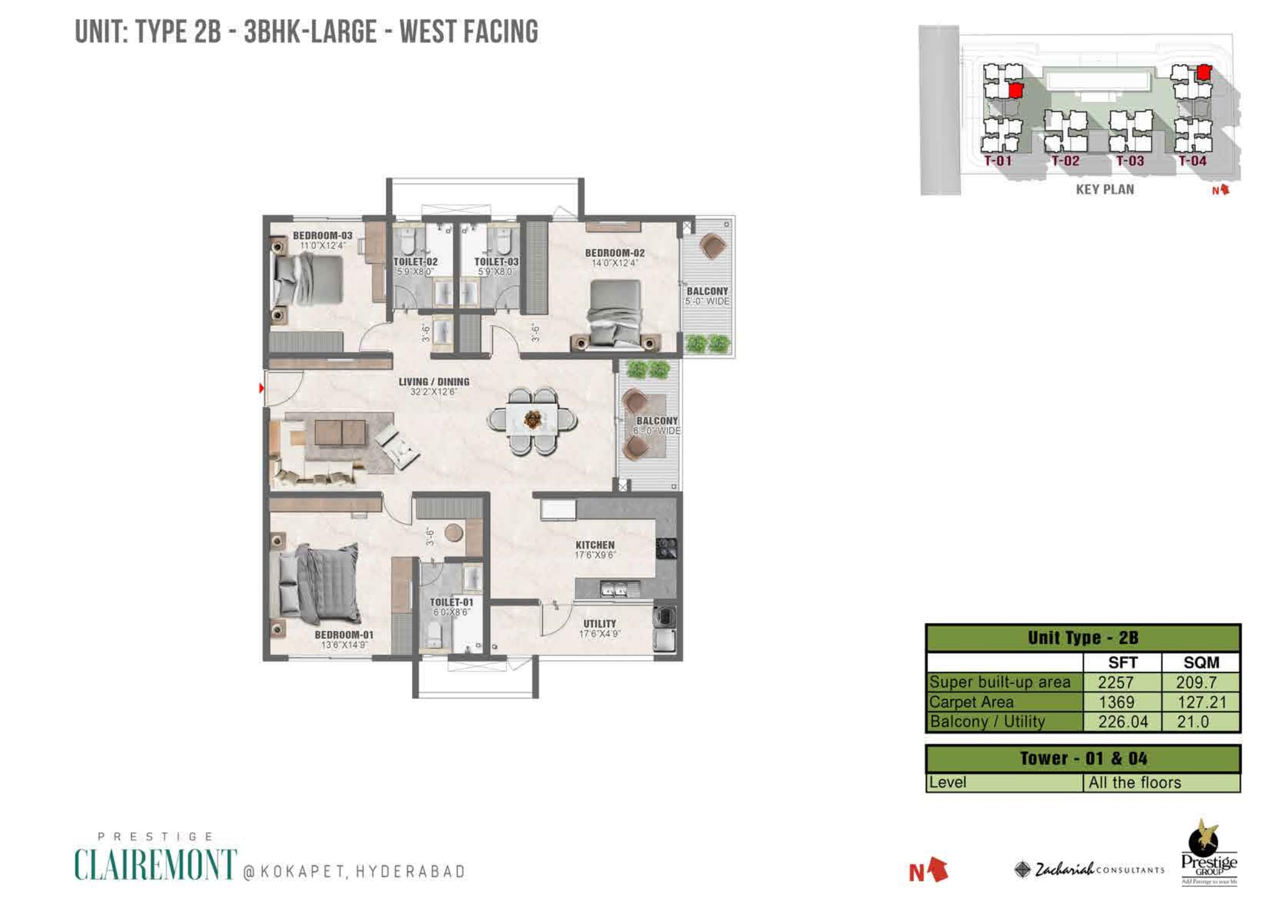 Prestige Clairemontfloor plans